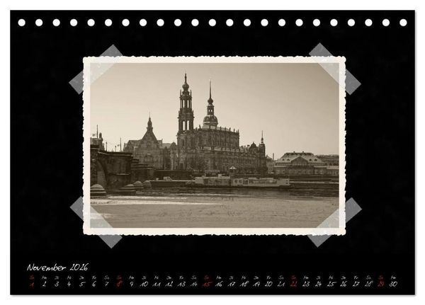 Produktbild: Dresden - Ein Kalender mit Fotografien wie aus einem alten Fotoalbum (Tischkalender 2026 DIN A5 quer), CALVENDO Monatskalender