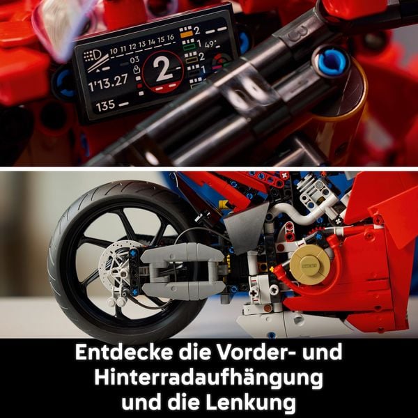 Produktbild: LEGO Technic Ducati Panigale V4 S Motorrad Modell, Bauset 42202