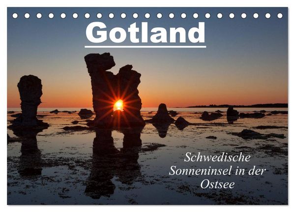 Produktbild: Gotland - Sonneninsel in der Ostsee (Tischkalender 2026 DIN A5 quer), CALVENDO Monatskalender