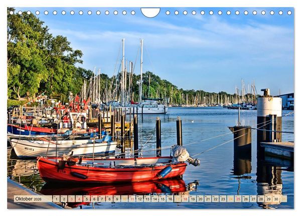 Produktbild: Sch&ouml;ne H&auml;fen in Deutschland von Greetsiel bis Lindau (Wandkalender 2026 DIN A4 quer), CALVENDO Monatskalender