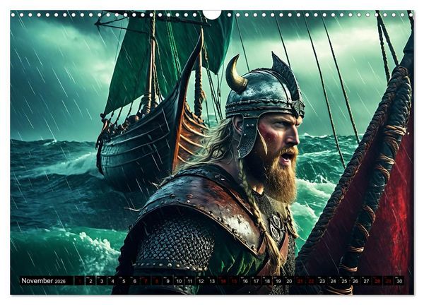 Produktbild: Kampf der wilden Wikinger (Wandkalender 2026 DIN A3 quer), CALVENDO Monatskalender