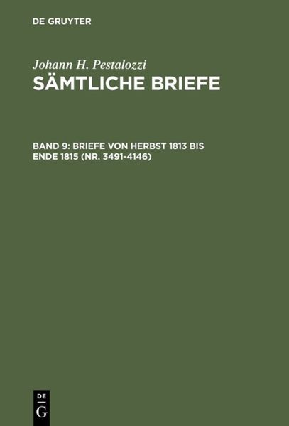 Produktbild: Briefe von Herbst 1813 bis Ende 1815 (Nr. 3491-4146)