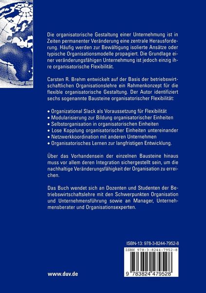 Produktbild: Organisatorische Flexibilit&auml;t der Unternehmung