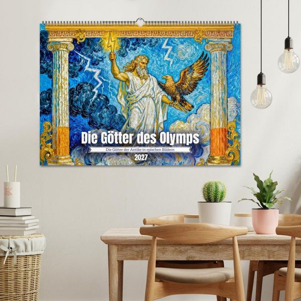 Produktbild: Die G&ouml;tter des Olymps - Die G&ouml;tter der Antike in epischen Bildern (Wandkalender 2027 DIN A2 quer), CALVENDO Monatskalender