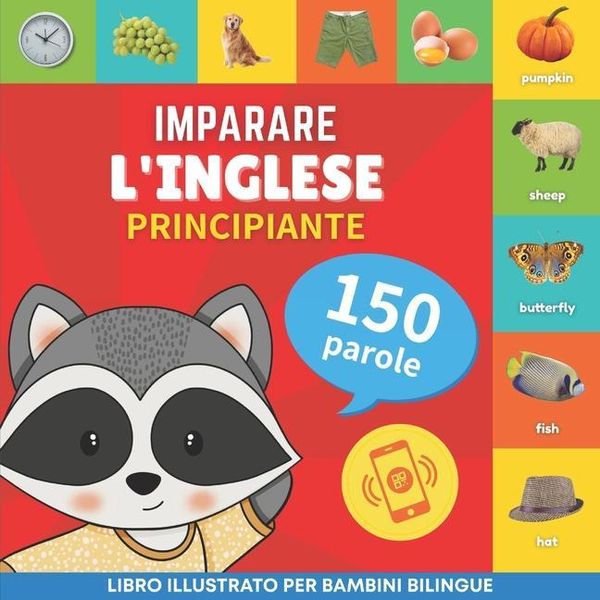 Produktbild: Imparare l'inglese - 150 parole con pronunce - Principiante