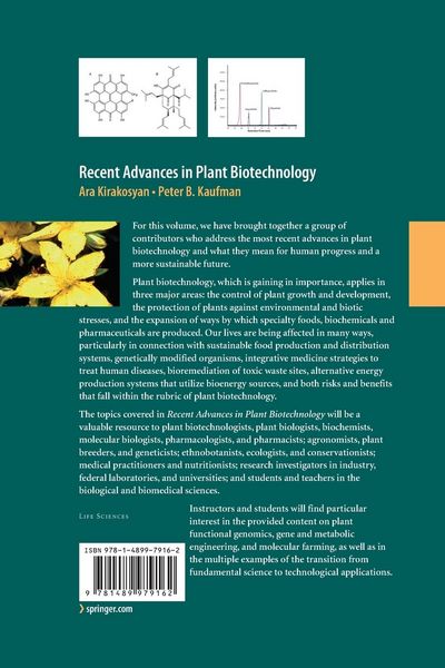 Produktbild: Recent Advances in Plant Biotechnology