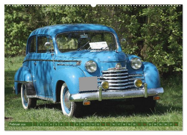 Produktbild: Opel Oldtimer mit dem Blitz (hochwertiger Premium Wandkalender 2026 DIN A2 quer), Kunstdruck in Hochglanz