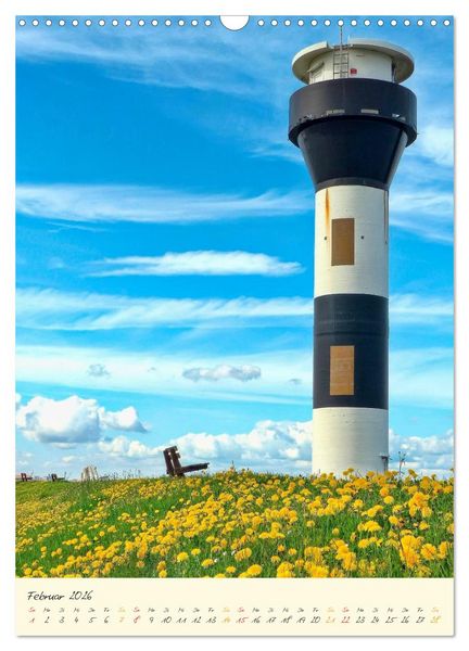 Produktbild: Norddeutsche Leuchtt&uuml;rme - maritime Wegweiser (Wandkalender 2026 DIN A3 hoch), CALVENDO Monatskalender