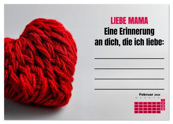 Produktbild: Kalender f&uuml;r Mamas - Was ich dir sagen will (Wandkalender 2026 DIN A3 quer), CALVENDO Monatskalender