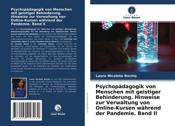 Psychopädagogik von Menschen mit geistiger Behinderung. Hinweise zur Verwaltung von Online-Kursen während der Pandemie. Band II, Taschenbuch von Laura