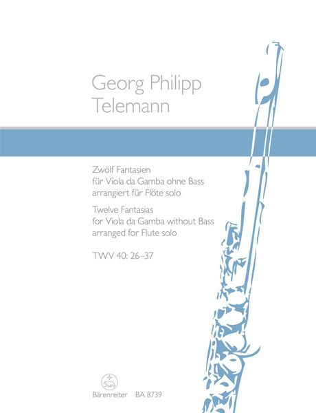 Produktbild: Telemann, G: Zw&ouml;lf Fantasien f&uuml;r Viola da Gamba ohne Bass TW