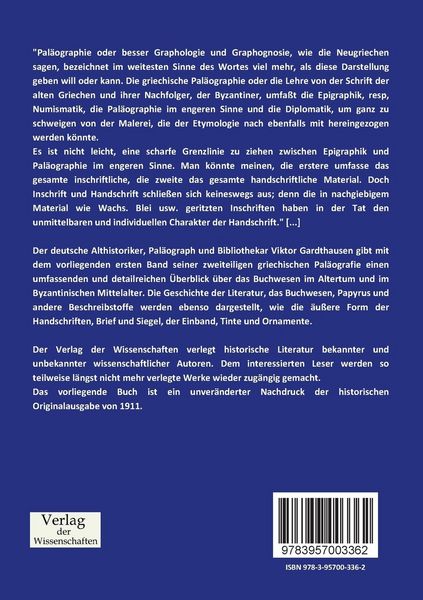 Produktbild: Griechische Palaeographie