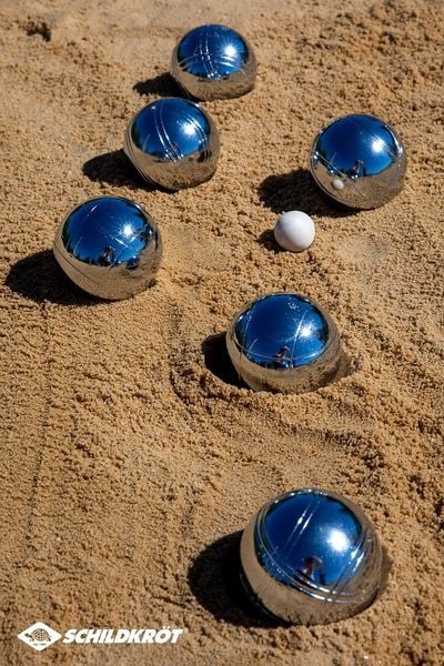 Schildkröt 970008 - Boccia Set, Metallkugeln 7,25cm