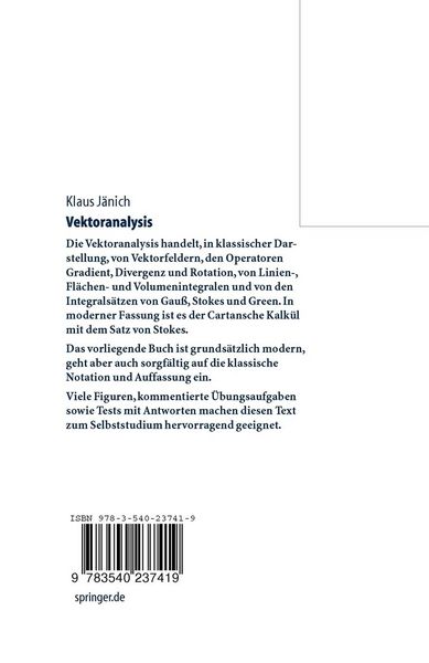 Produktbild: Vektoranalysis