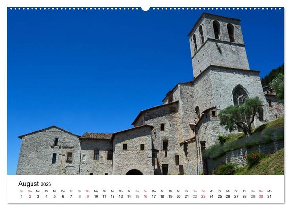 Produktbild: Gubbio - die mittelalterliche Stadt in Umbrien (hochwertiger Premium Wandkalender 2026 DIN A2 quer), Kunstdruck in Hochglanz