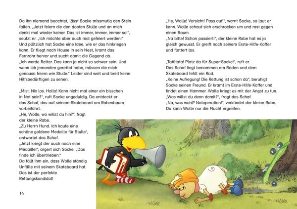 Produktbild: Der kleine Rabe Socke: Rette sich, wer kann! und andere rabenstarke Geschichten