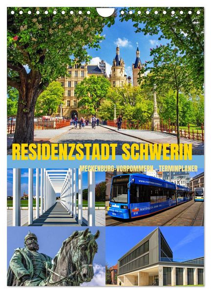 Produktbild: Residenzstadt Schwerin - Mecklenburg-Vorpommern - Terminplaner (Wandkalender 2026 DIN A4 hoch), CALVENDO Monatskalender