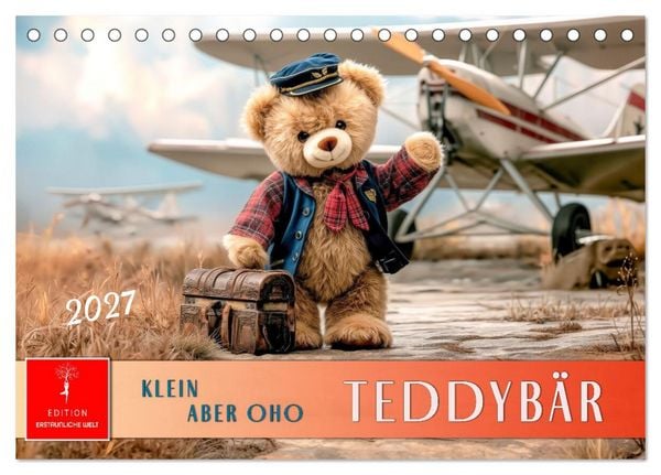 Produktbild: Teddyb&auml;r - klein aber oho (Tischkalender 2027 DIN A5 quer), CALVENDO Monatskalender