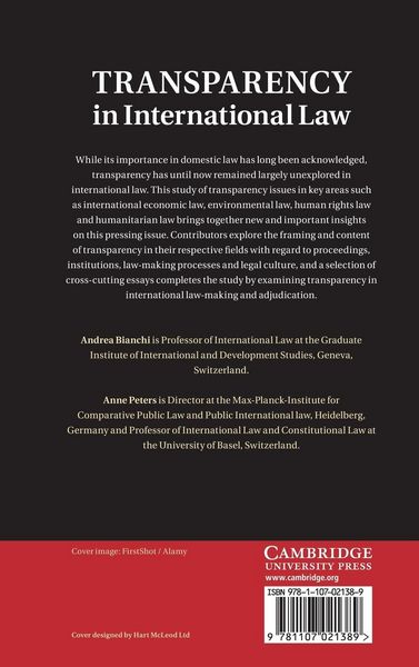 Produktbild: Transparency in International Law
