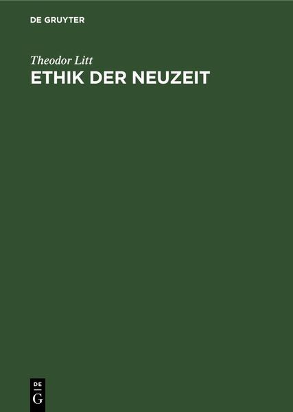 Produktbild: Ethik der Neuzeit