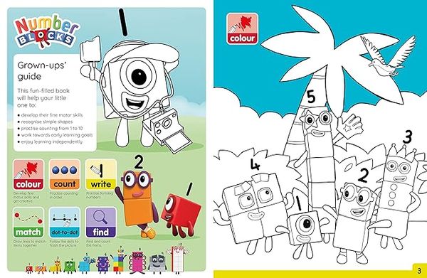 Produktbild: Numberblocks Colouring Fun: A Colouring Activity Book