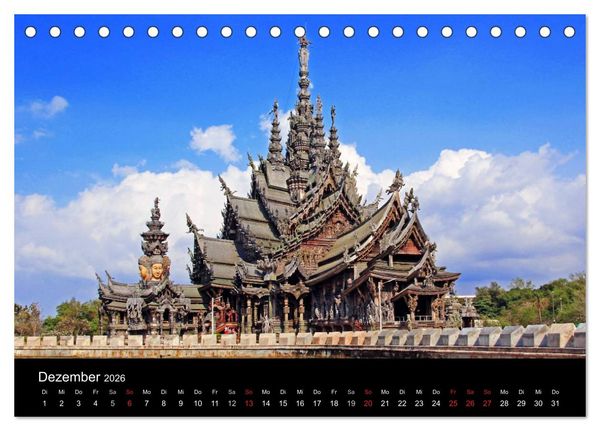 Produktbild: Sch&ouml;nes Thailand (Tischkalender 2026 DIN A5 quer), CALVENDO Monatskalender