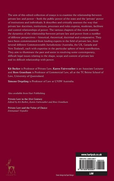 Produktbild: Private Law and Power