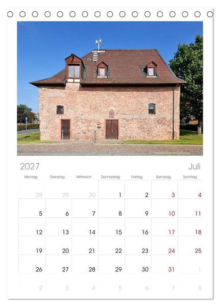 Produktbild: Tischplaner 2027 - Gelnhausen Stadt (A5 Tischkalender zum Aufstellen) CALVENDO
