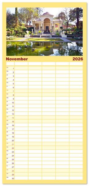 Produktbild: Familienplaner 2026 - KATHMANDU, Nepals Hauptstadt mit 5 Spalten (Wandkalender, 21 x 45 cm) CALVENDO