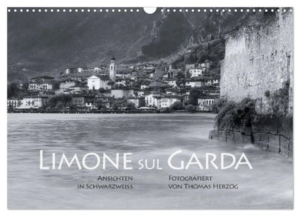 Produktbild: Limone sul Garda schwarzwei&szlig; (Wandkalender 2026 DIN A3 quer), CALVENDO Monatskalender