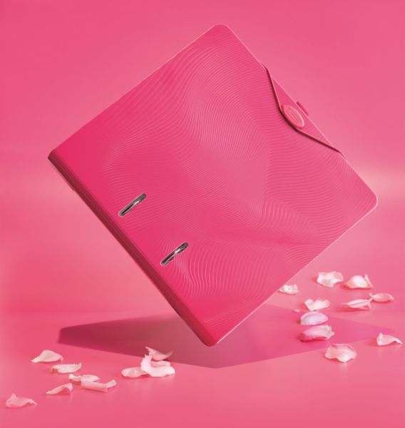 Produktbild: Brunnen Ordner &bdquo;WAVE&ldquo; Colour Code &brvbar; A4, 70 mm, Hebelmechanik mit gummiertem Griff, tulip
