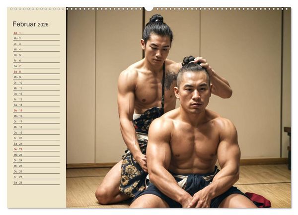 Produktbild: KI Sumo-K&auml;mpfer Im Ring der Giganten (Wandkalender 2026 DIN A2 quer), CALVENDO Monatskalender