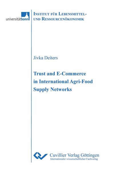 Produktbild: Trust and Ecommerce in International Agri-Food Supply Networks