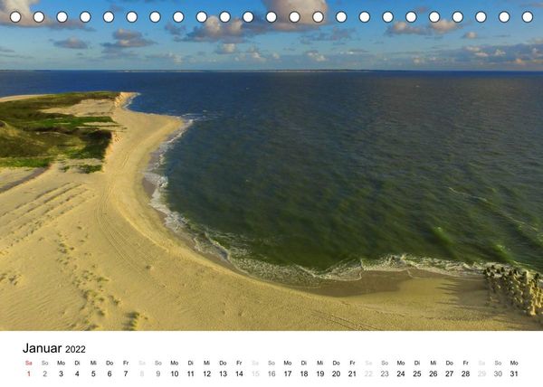 Produktbild: Sylt Impressionen aus der Luft (Tischkalender 2022 DIN A5 quer)