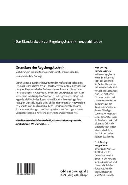 Produktbild: Grundkurs der Regelungstechnik