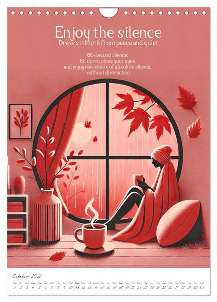 Produktbild: The anti-stress path - Monthly inspirations for more balance (Wall Calendar 2026 DIN A4 portrait), CALVENDO 12 Month Wall Calendar