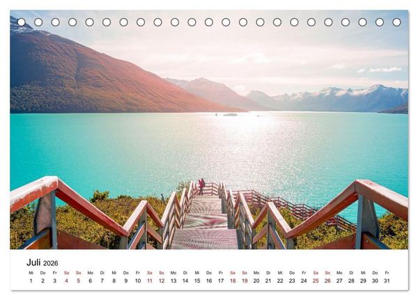 Produktbild: Patagonien, Los Glaciares Nationalpark: Perito Moreno Gletscher (Tischkalender 2026 DIN A5 quer), CALVENDO Monatskalender