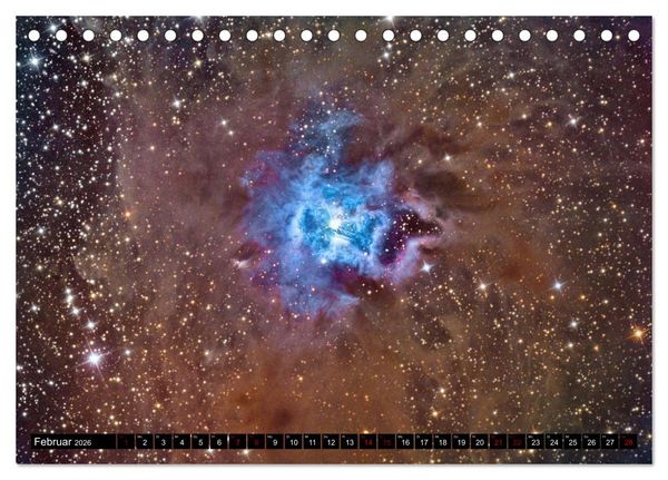Produktbild: Galaktische Nebel (Tischkalender 2026 DIN A5 quer), CALVENDO Monatskalender