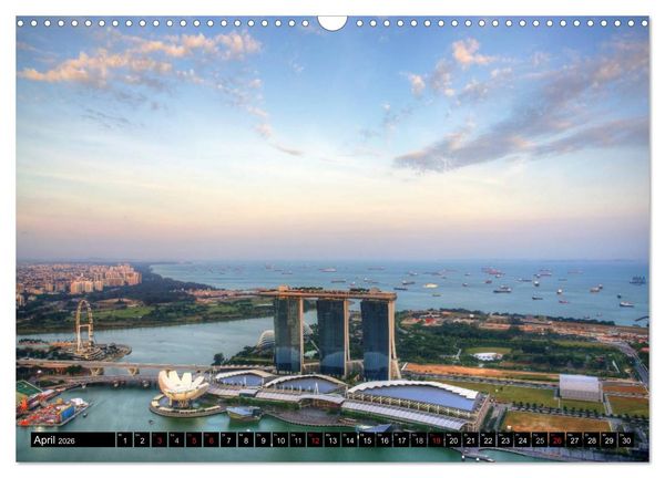 Produktbild: Singapur - Einzigartige Skylines (Wandkalender 2026 DIN A3 quer), CALVENDO Monatskalender