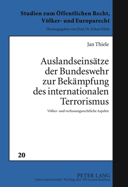 Produktbild: Auslandseinsaetze der Bundeswehr zur Bekaempfung des internationalen Terrorismus