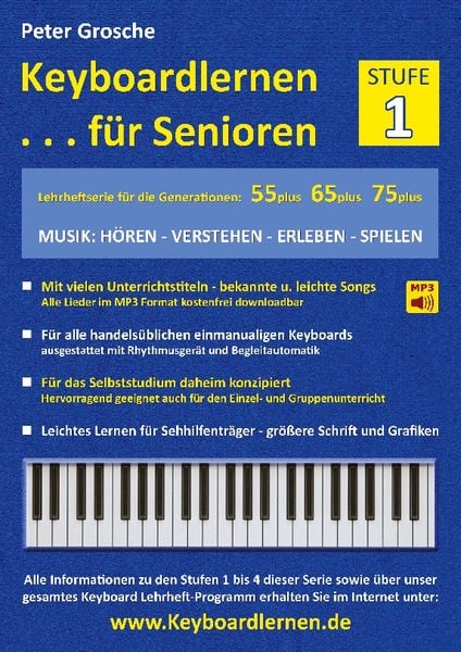 Keyboardlernen für Senioren (Stufe 1)