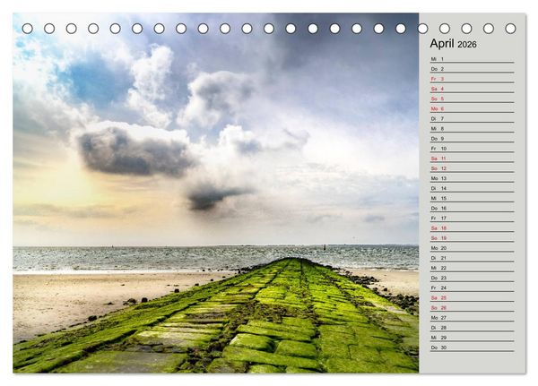 Produktbild: NORDERNEY Geburtstagskalender mit Planerfunktion (Tischkalender 2026 DIN A5 quer), CALVENDO Monatskalender