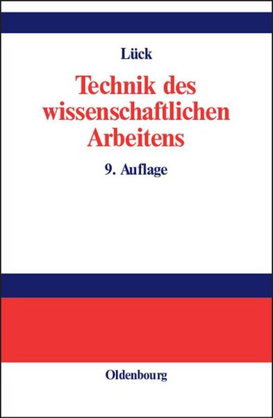 Produktbild: Technik des wissenschaftlichen Arbeitens