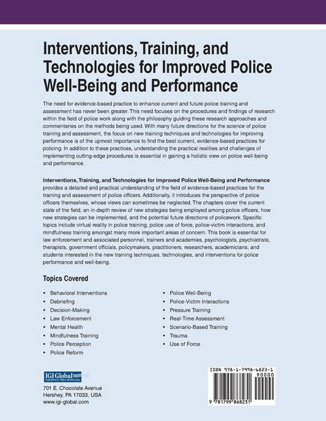 Produktbild: Interventions, Training, and Technologies for Improved Police Well-Being and Performance