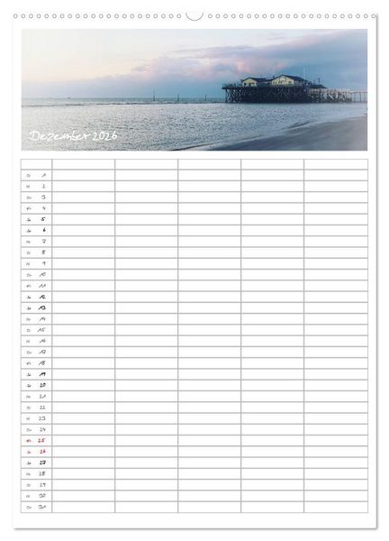 Produktbild: Nordfriesland - Familienplaner (hochwertiger Premium Wandkalender 2026 DIN A2 hoch), Kunstdruck in Hochglanz