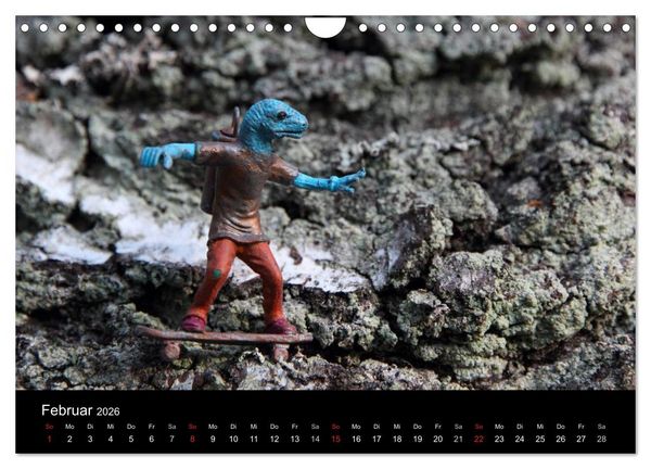 Produktbild: Micro Dino Skaters 2026 (Wandkalender 2026 DIN A4 quer), CALVENDO Monatskalender