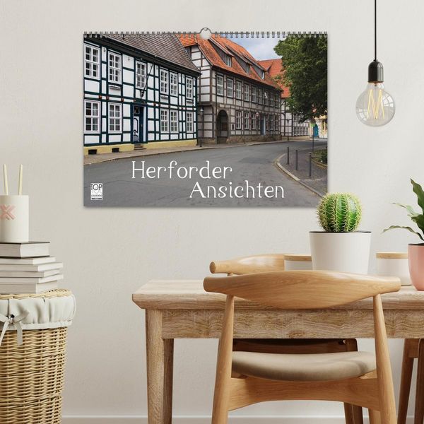 Produktbild: Herforder Ansichten (Wandkalender 2026 DIN A3 quer), CALVENDO Monatskalender