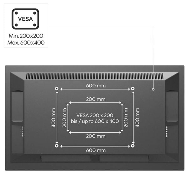 Produktbild: Hama 00220867 TV-Standfu&szlig; 81,3cm (32\") - 165,1cm (65\") H&ouml;henverstellbar, Schwenkbar