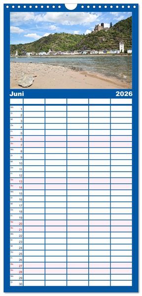 Produktbild: Familienplaner 2026 - Welterbe - Kultur und Natur in Deutschland mit 5 Spalten (Wandkalender, 21 x 45 cm) CALVENDO