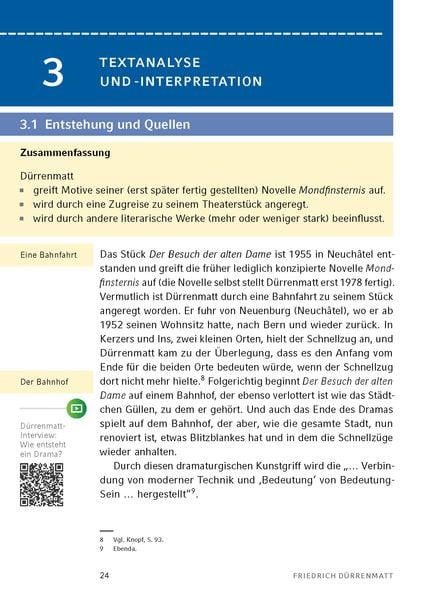 Produktbild: Der Besuch der alten Dame - Textanalyse und Interpretation